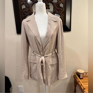 Bagatelle Tan Belted Blazer Jacket